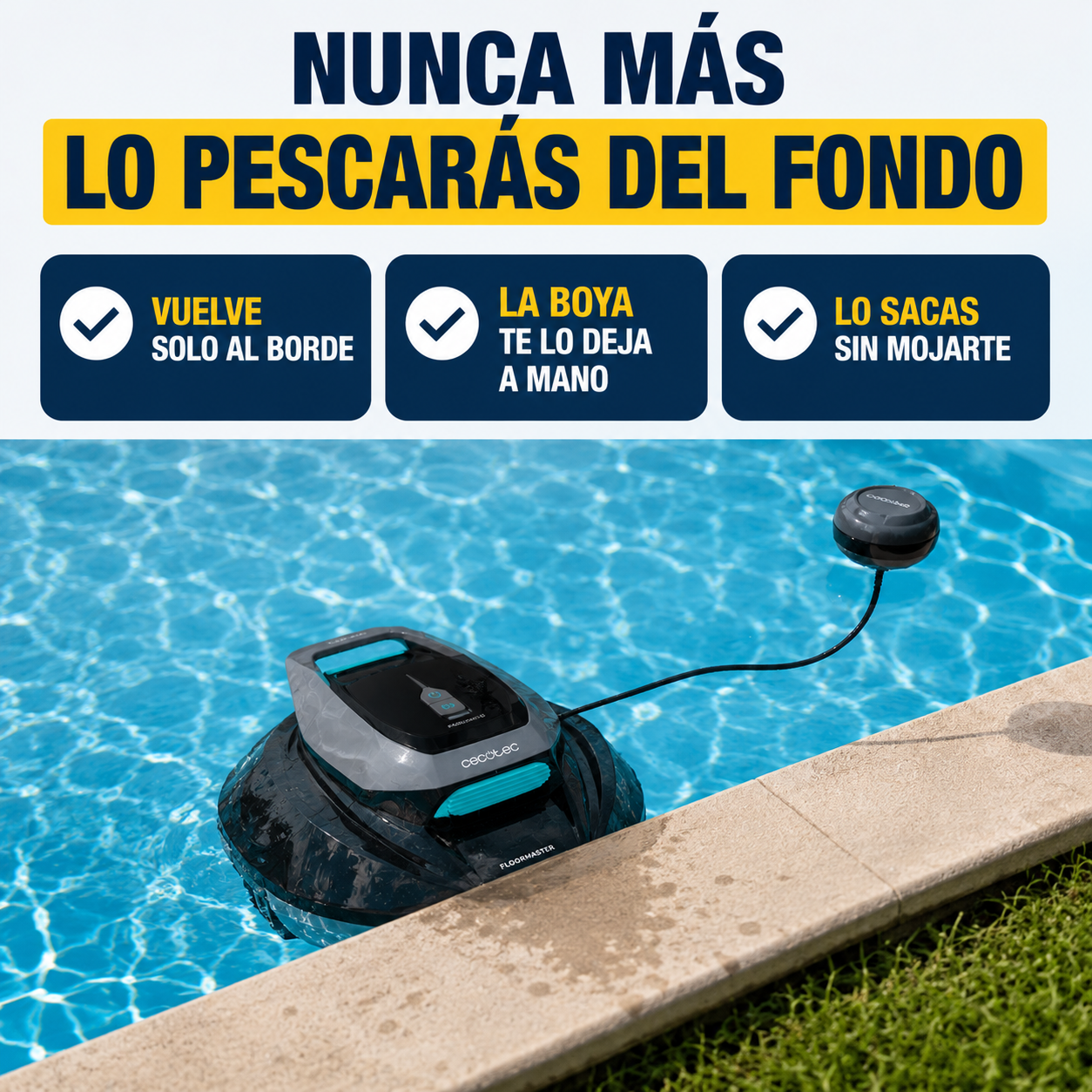 Nunca más la pescarás del fondo