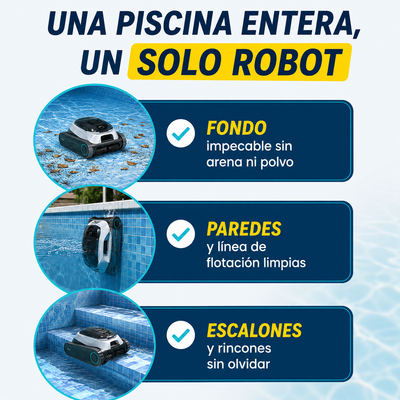 Robot Limpiapiscinas Aiper  – Tu Piscina Siempre Lista, Sin Mover Un Dedo