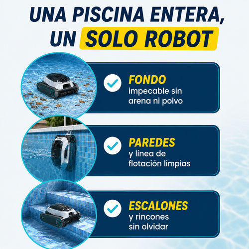 Robot Limpiapiscinas Aiper  – Tu Piscina Siempre Lista, Sin Mover Un Dedo