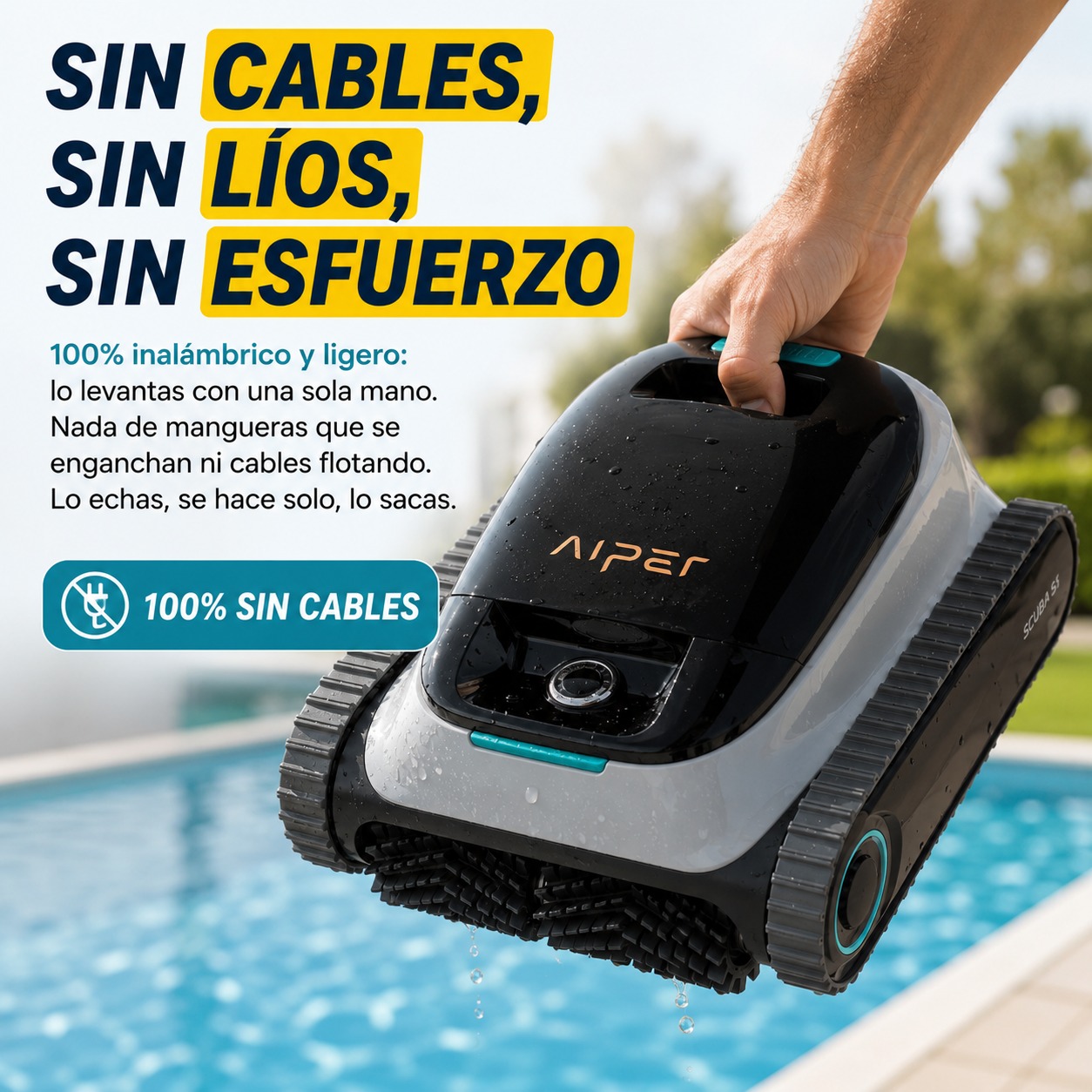 Sin cables, sin líos, sin pelearte con la manguera