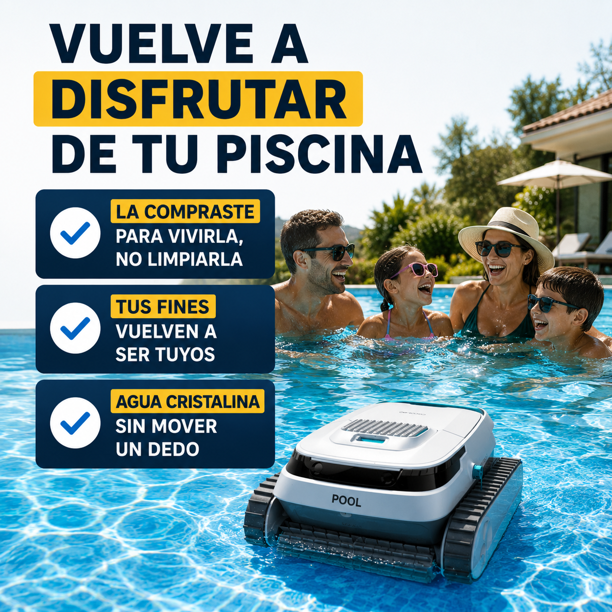 Vuelve a disfrutar del agua, no de mantenerla