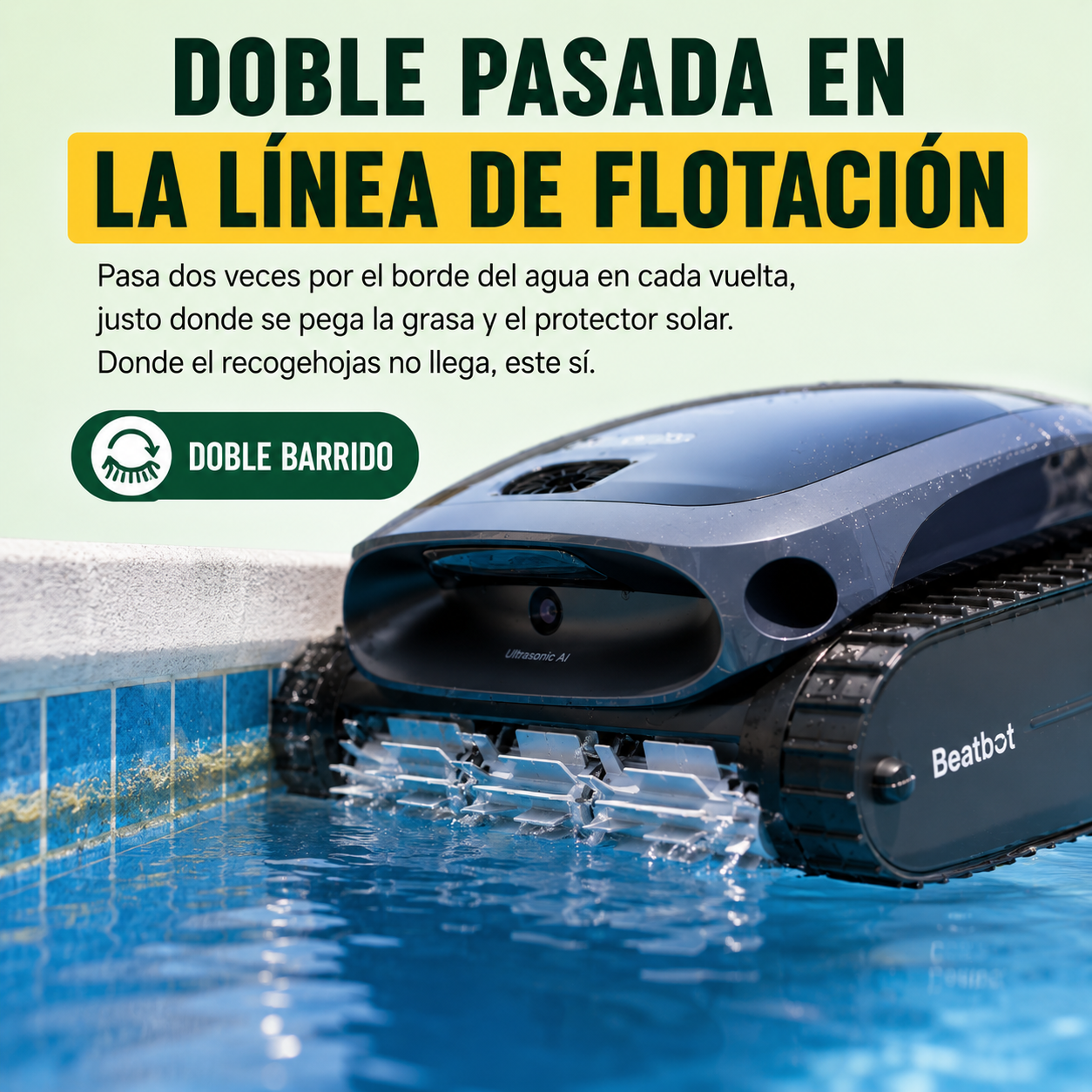 Limpia donde tú no llegas: paredes y línea de flotación