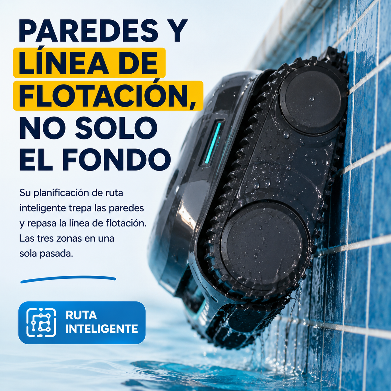 Limpia donde tú no llegas: paredes y línea de flotación