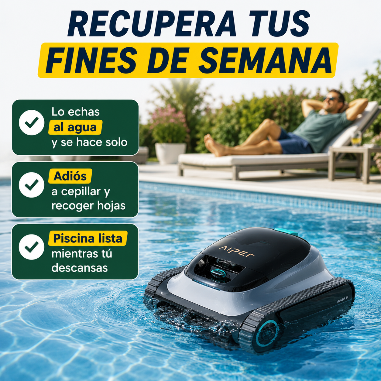 Recupera tus fines de semana (y tu piscina)